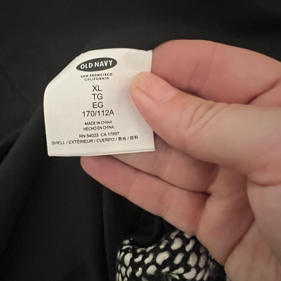 Old Navy - b&w woven fabric wool blend coat - Picture 13 of 13